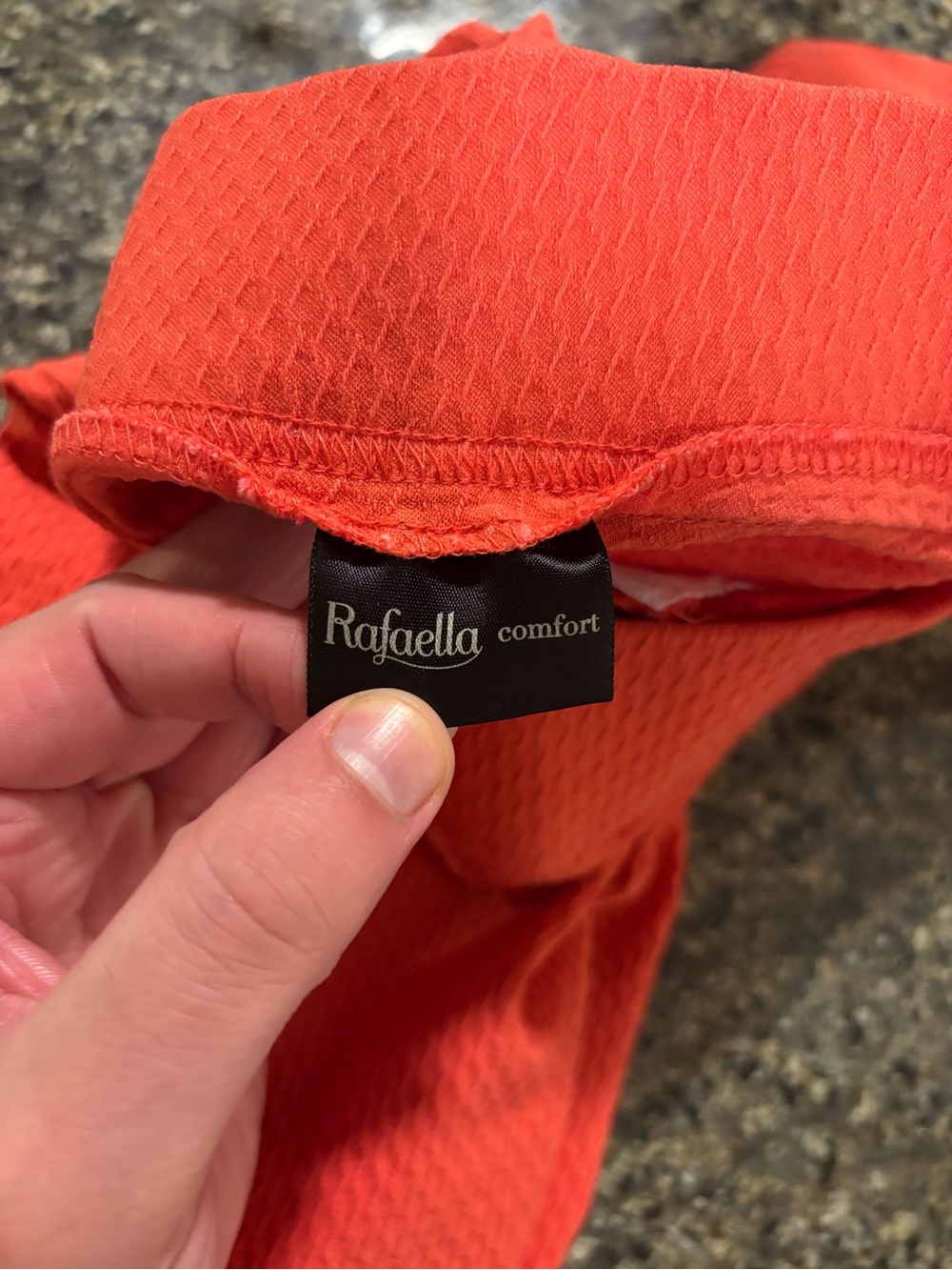 Rafaella Comfort Coral Hex Textured Cropped Yoga Workout Pants - Picture 2 of 4
